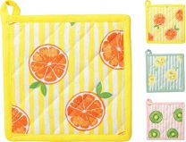 Prijemalka kuhinjska Sadje, 20x20cm, bombaž
