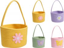 Košarica pletena z ročajem, Vel. noč, 20x14cm
