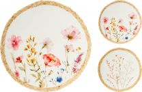 Pogrinjek namizni juta/bombaž, fi38cm, 2 vzorca
