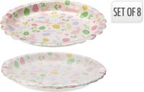 Krožnik papirnat Easter, 8/1
