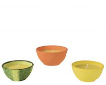 Sveča okrogla voščena citronela 6 cm, Kaem.