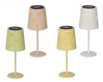 Lučka vrtna namizna solarna z rožicami 28 cm, Kaem.