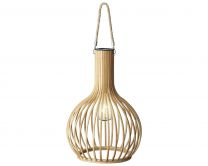 Lučke vrtna viseča bambus solarna 40 cm, Kaem.
