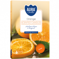 Sveča čajna dišeča Pomaranča,  6/1 
