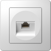 VTIČNICA KOMUN. EKONOMIK BELA 1 X CAT5  RJ45