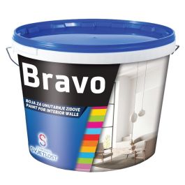 Barva za stene notranja bela 2.l bravo