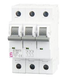 VAROVALKA ETIMAT-6 C 25A 3P 2145518 ETI