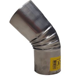 KOLENO DIMNO INOX  80/45  VLEČENO   