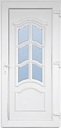 Vrata vhodna KORZIKA 980x2080mm, desna, PVC bela 
