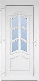 Vrata vhodna KORZIKA 980x2080mm, leva, PVC bela 