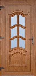 Vrata vhodna KORZIKA 980x2080mm, leva, PVC rjava 