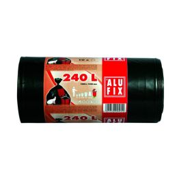 Vrečke za smeti Alufix, 1000 x 1250 x 0,038 my, 240l, 10/1, črne, PELD 
