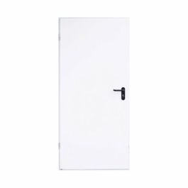 Vrata kovinska 1000x2000mm, leva, super plus, bela, s kljuko 