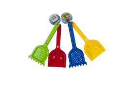 IGRAČE ZA OTROKE ZA NA PLAŽO 30 CM, 2 KOSA (LOPATKA, CEDILO), 3 BARVE    ED.