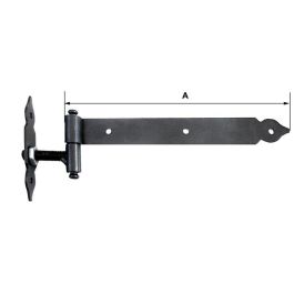 SPONA DOLGA 100x30x3 mm črna nastavljiva