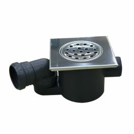 SIFON TALNI 2/2 FI 50  S KOLENOM Inox plošča 150 x 150 
