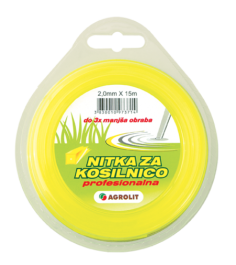 NITKA ZA KOSILNICO 2.4mm/ 15m (PRO) OKROGLA
