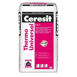 Lepilna malta Thermo Universal 25 kg, Ceresit,
pakirano 48 vreč/paleta
