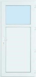 Vrata vhodna DRAVA 980x2080mm, desna, PVC bela 
