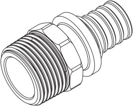 PREHODNI KOS 40-5/4''zunanji navoj  RAUVITERM SDR11/LX, REHAU