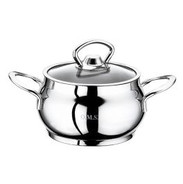 Kozica 1,4l s stekl. pokrovom visoka 2-R inox fi14x9cm, indukcija

