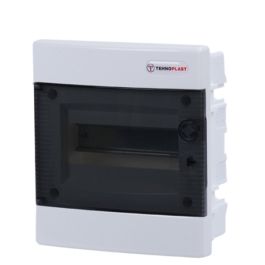 OMARICA razdelilec 8M 1R P/O prozorna vrata IP40 TEHNOPLAST