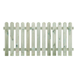 Ograja vrtna 180x85cm, 13 letev, 9x2cm, impregniran les iglavcev 