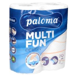 Brisače v roli kuhinjske, 2 sl., 50 list., 2/1, 23 cm, 100 % celuloza Paloma Multifun 