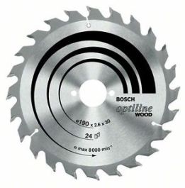 List les 160x20/16x2,6mm 24 zob za krožno žago– BOSCH