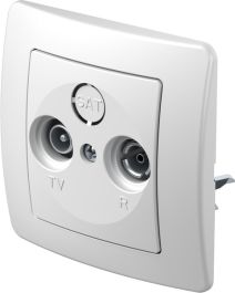 VTIČNICA TV/R PREHODNA EKONOMIK BELA 8db TEM KE12PW-B