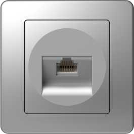 VTIČNICA KOM.EKONOMIK SILVER RJ45 CAT5e TEM KE37ES-B