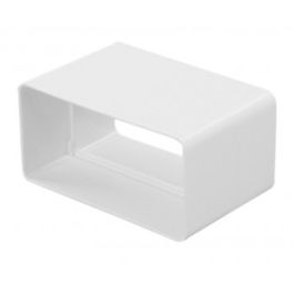 Spojka za prezračevalni kanal pravokotni 110x55mm, beli