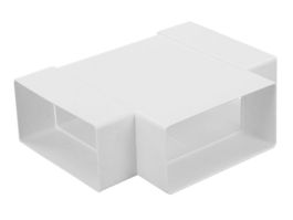 T   spoj za prezračevalni kanal pravokotni 3/110x55mm, beli