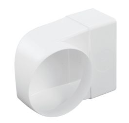 Spojka kolena za prezračevalni kanal fi 104mm/110x55mm, beli