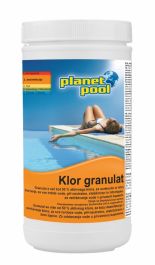 Klor granulat hitrotopen 1 kg, sredstvo za prvo ali sunkovito kloriranje vode, Sto.