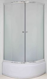 KABINA TUŠ DB3510C 90X90X195, 5MM, MAT, KROM PROFIL S KADJO (35CM 