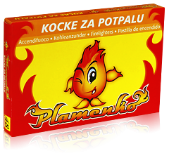 Kocke za prižiganje ognja, bele, Plamenko 48/1 (