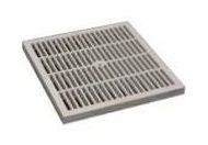 REŠETKA PVC PP 200X200 SIVA 