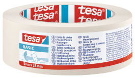 Trak zaščitni samolepilni krep Tesa Basic, 50m x 38mm
