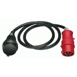 Adapterski podaljšek, 5p/16A/400V na šuko 230V/16A 1,5m IP44 