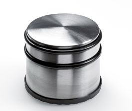 Zaustavljalec vrat FI92x76mm, kovinski, inox/črna 