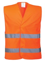 Telovnik PW Hi-Vis št.XXL/3XL (oranžna z vodoravnima trakovoma)