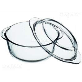 Pekač steklen okrogel s pokrovom 4,l Excellent, 27x13,5cm 
