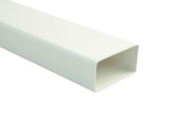 Ploščati kanal 100, dimenzije 110 x 54 mm, dolžina 1000 mm, bela, Marley