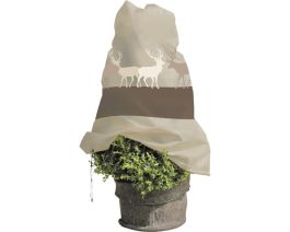 Zaščita za rastline zimska 110 cm x 110 cm, rjava
