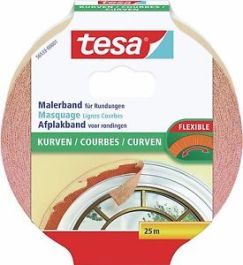 Trak zaščitni lepilni za zaokrožitve Masking Tape Curves,  25m x 38mm 
