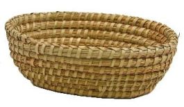 Košara slamnata/pehar oval  27x20x8/9cm
