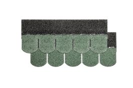 SKODLA BITUMENSKA NUMBER ONE BOBROVEC ZELENA, 3m2/paket, 54 pak/pal, Iko