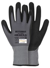 Rokavice Dextermax siva št.8