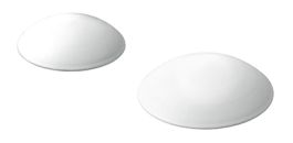 Zaustavljalec vrat zidni FI60x15mm, plastičen, vijačni, bel (Pak=3kos) 